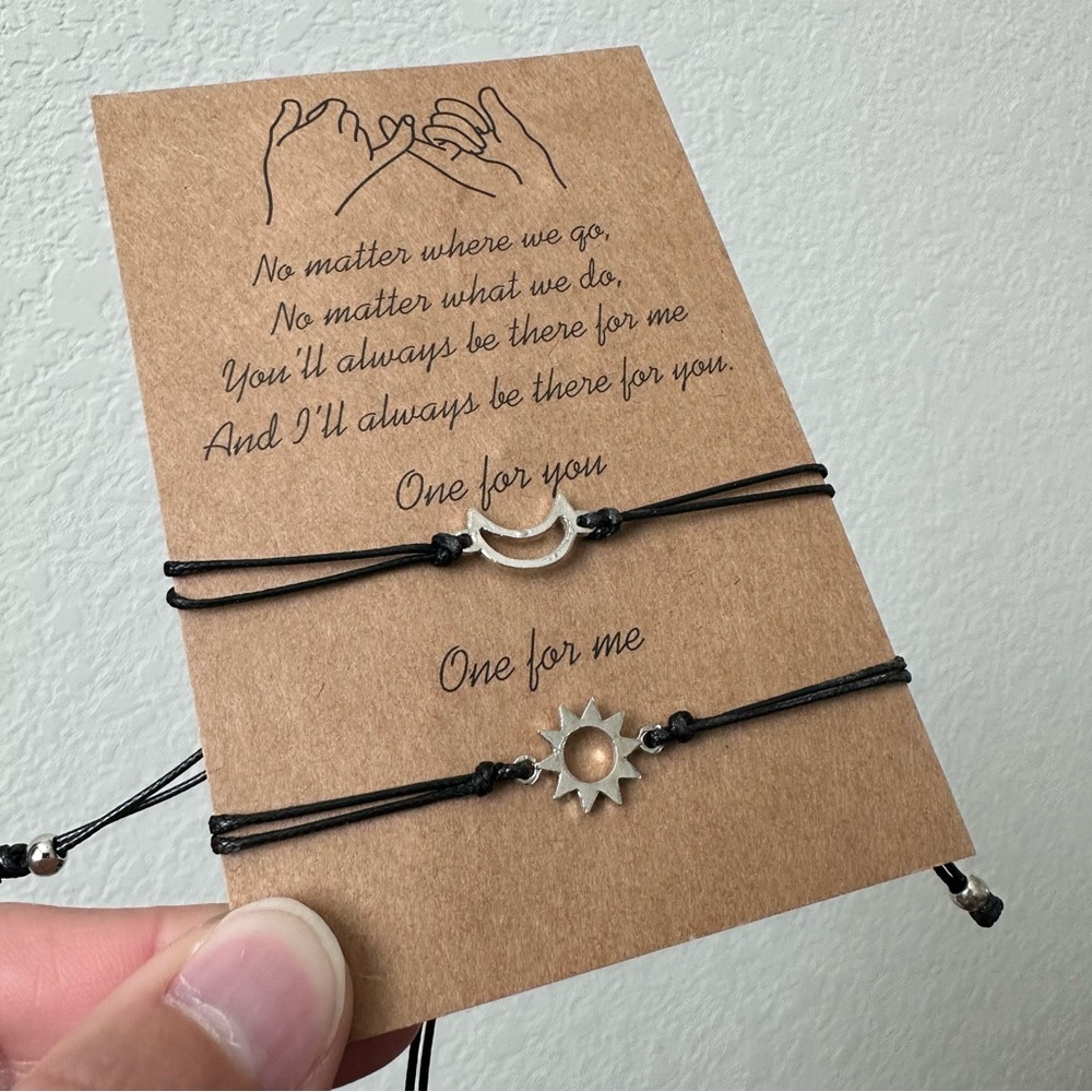 Sun and Moon Friendship Bracelets Matching Moon and Sun Bracelets Set